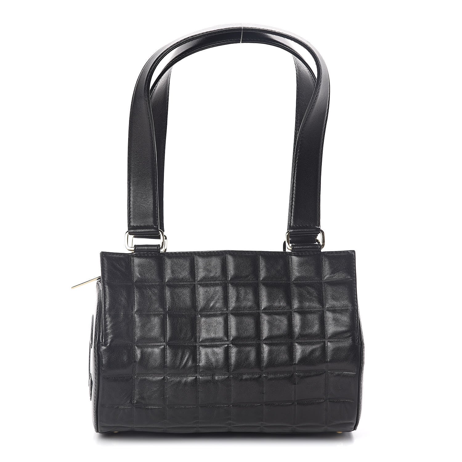 Chanel Lambskin Chocolate Bar Quilted CC Shoulder Bag Black 1 of 10