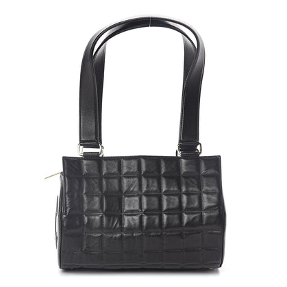 Chanel Lambskin Chocolate Bar Quilted CC Shoulder Bag Black 1 of 10