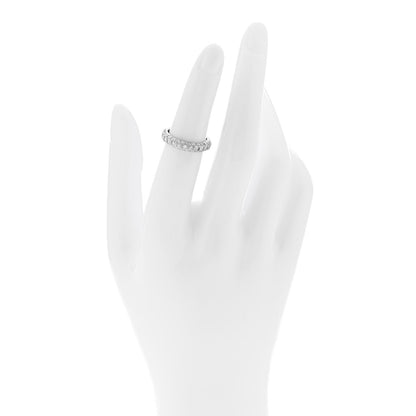 Tiffany Platinum Diamond Etoile Three-Row Band Ring 49 5 2 of 5