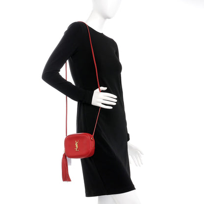 Saint Laurent Nappa Monogram Blogger Bag New Red 2 of 7