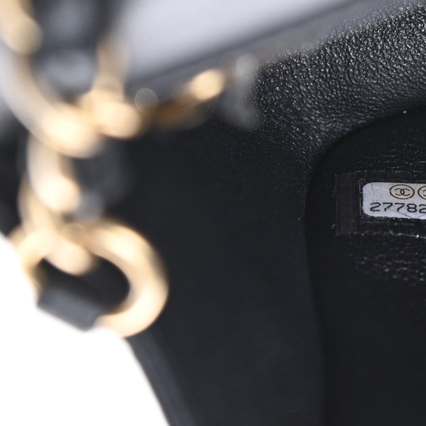 Lambskin Quilted Mini Rectangular Flap Black