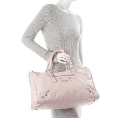 Balenciaga Agneau Giant 12 Silver Hardware Work Rose Poudre Rose Petunia 2 of 7