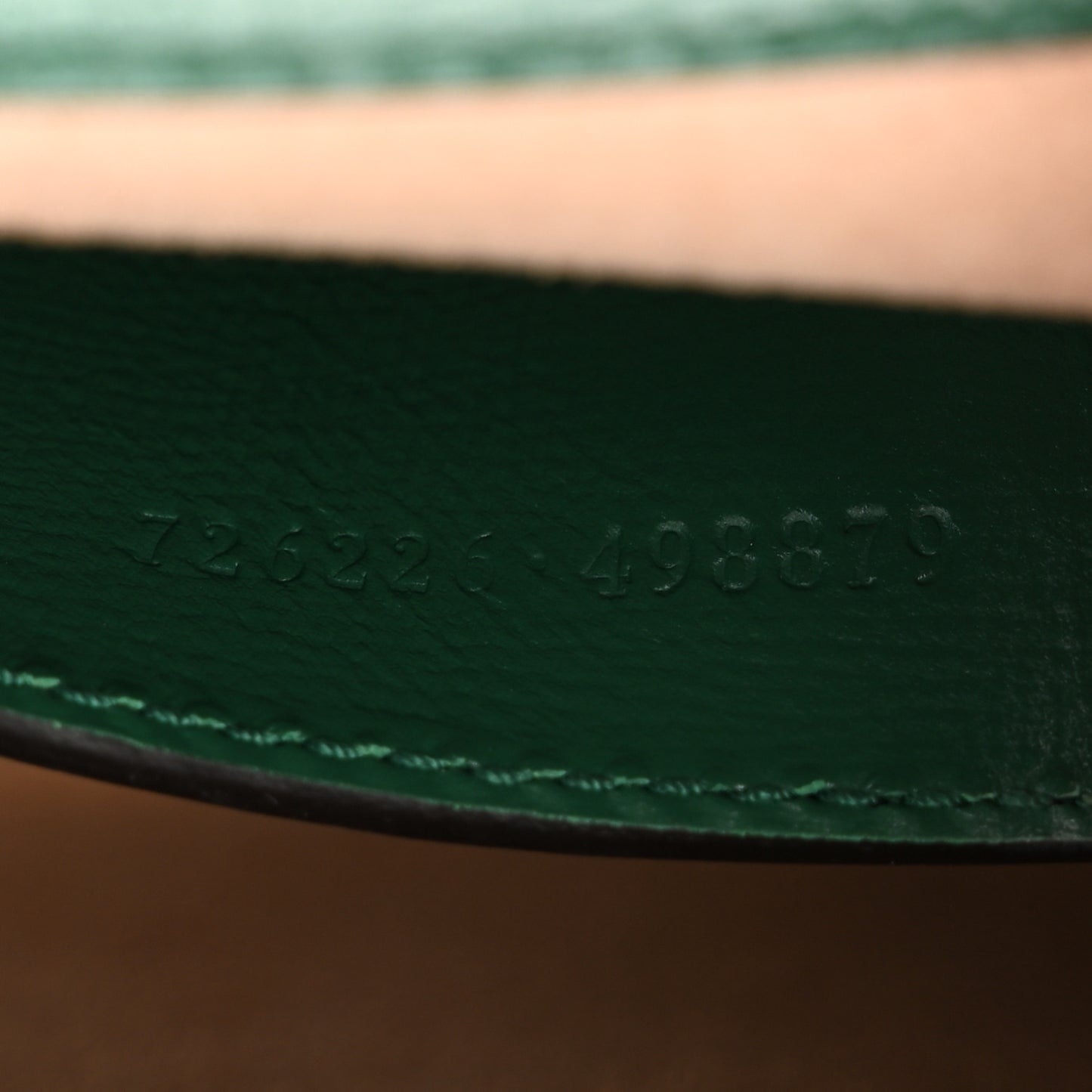 Azalea Calfskin Web Monochrome Horsebit 1955 Shoulder Bag Emerald