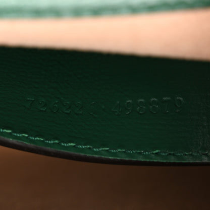 Gucci Azalea Calfskin Web Monochrome Horsebit 1955 Shoulder Bag Emerald 7 of 10