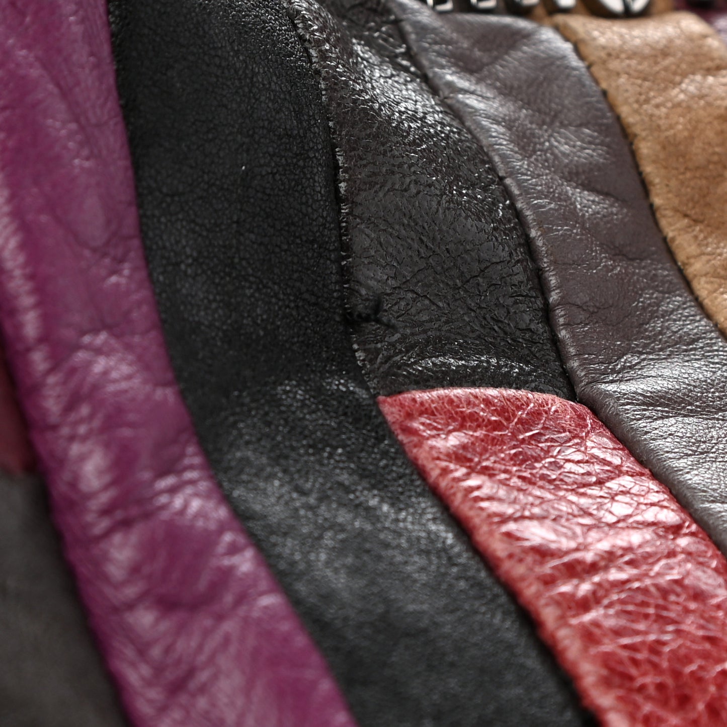Nappa Large Patchwork Tote Amarena
