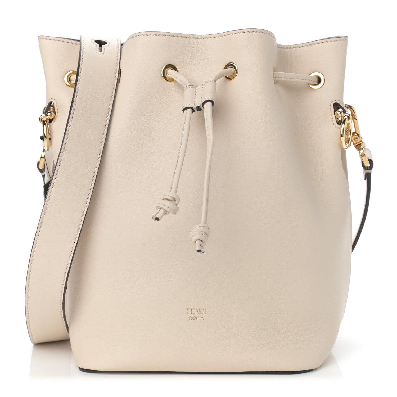 Fendi Vitello Grace Matte F is Fendi Grande Mon Tresor Bucket Bag Camelia 1 of 10