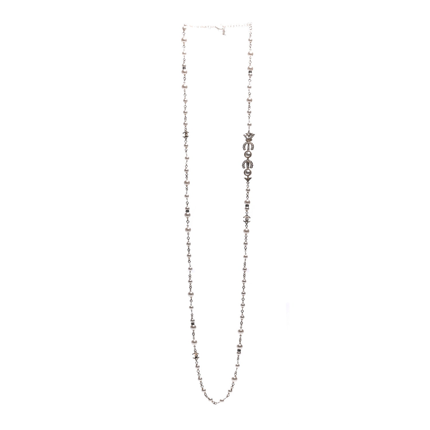 Chanel Pearl CC Coco Necklace Gold 3 of 5