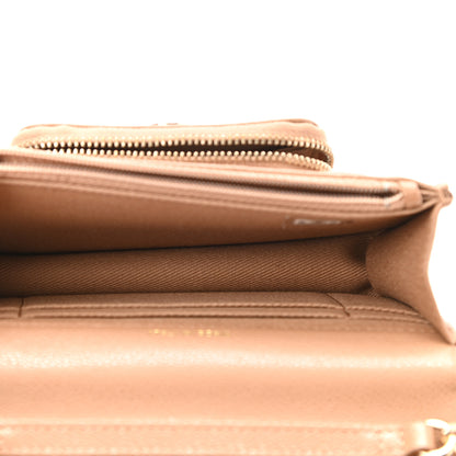 Chanel Caviar Quilted Business Affinity Clutch With Chain Flap Dark Beige 5 of 12