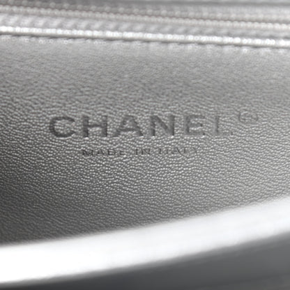 Chanel Metallic Lambskin Quilted Small Trendy CC Flap Dual Handle Bag Silver 5 of 8
