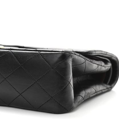 Chanel Lambskin Quilted Medium Double Flap Black 9 of 12