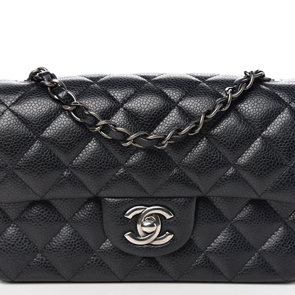 Chanel Caviar Quilted Mini Rectangular Flap Black 9 of 10