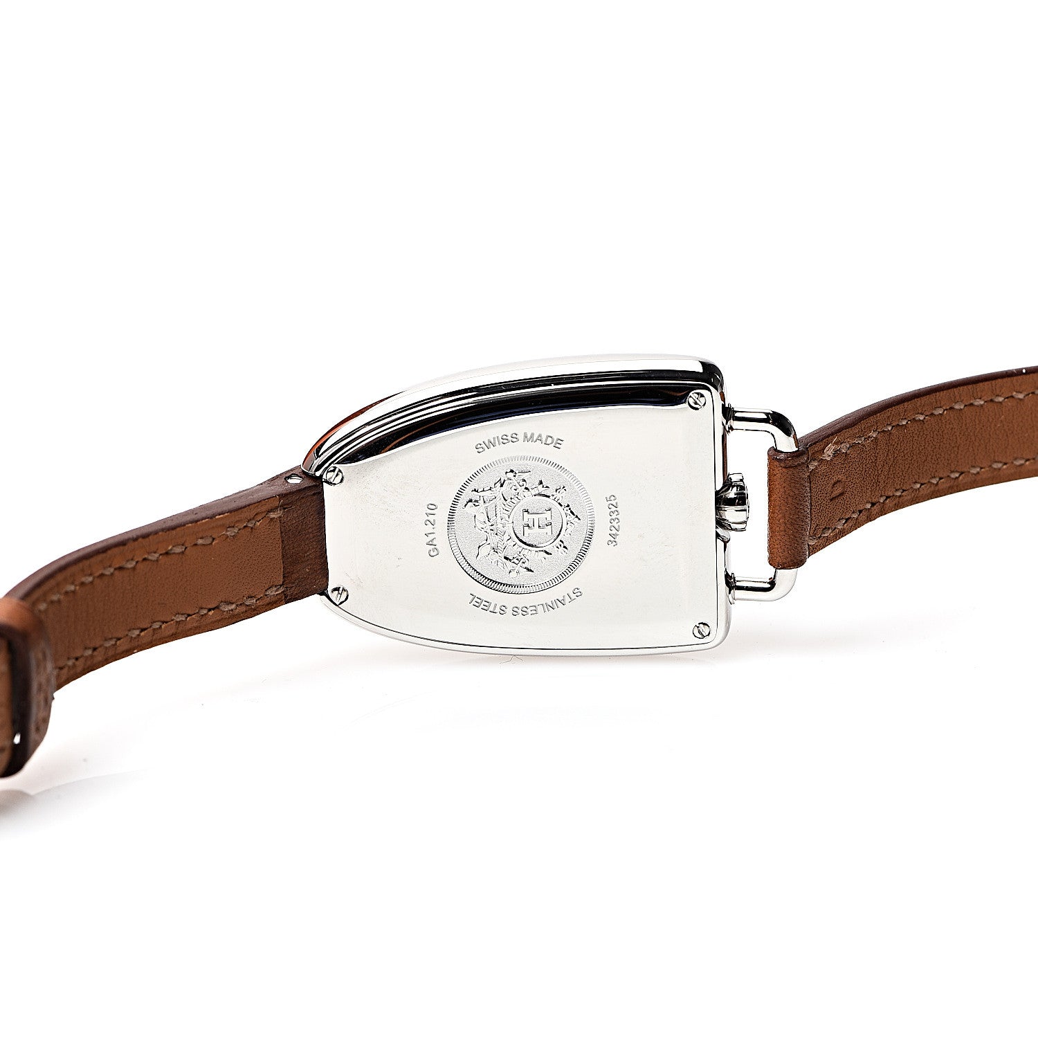 Hermes Stainless Steel Barenia 26mm Galop Quartz Watch Fauve 5 of 8