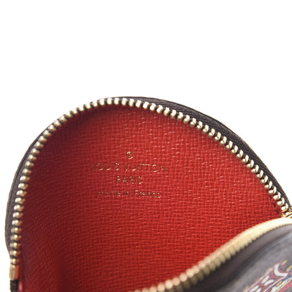 Louis Vuitton Monogram 2020 Christmas Animation Bumper Cars Round Coin Purse Coquelicot 6 of 8