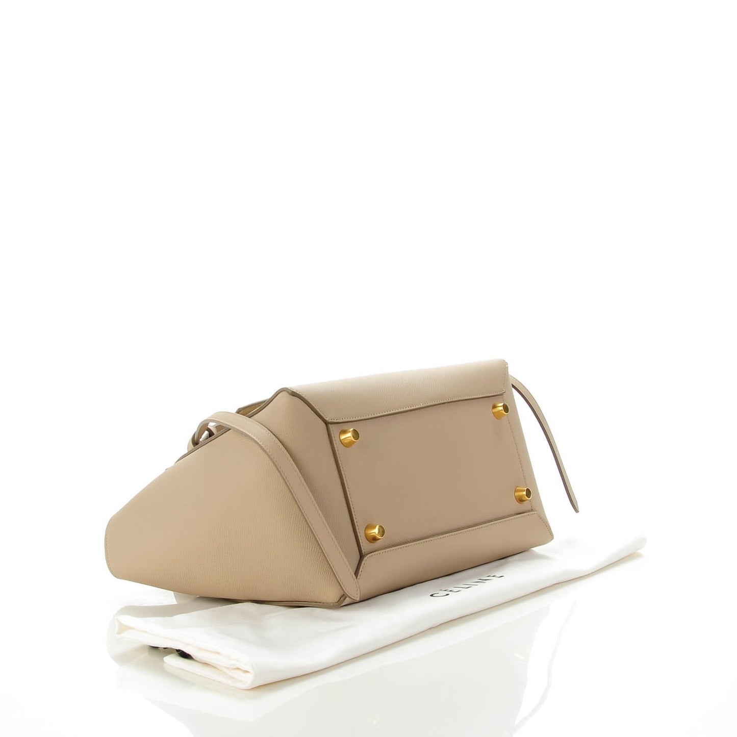 Grained Calfskin Mini Belt Bag Light Taupe