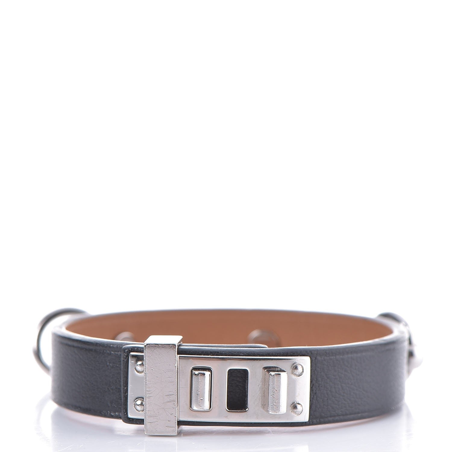 Hermes Swift Mini Dog Rings Bracelet T2 Black 3 of 7
