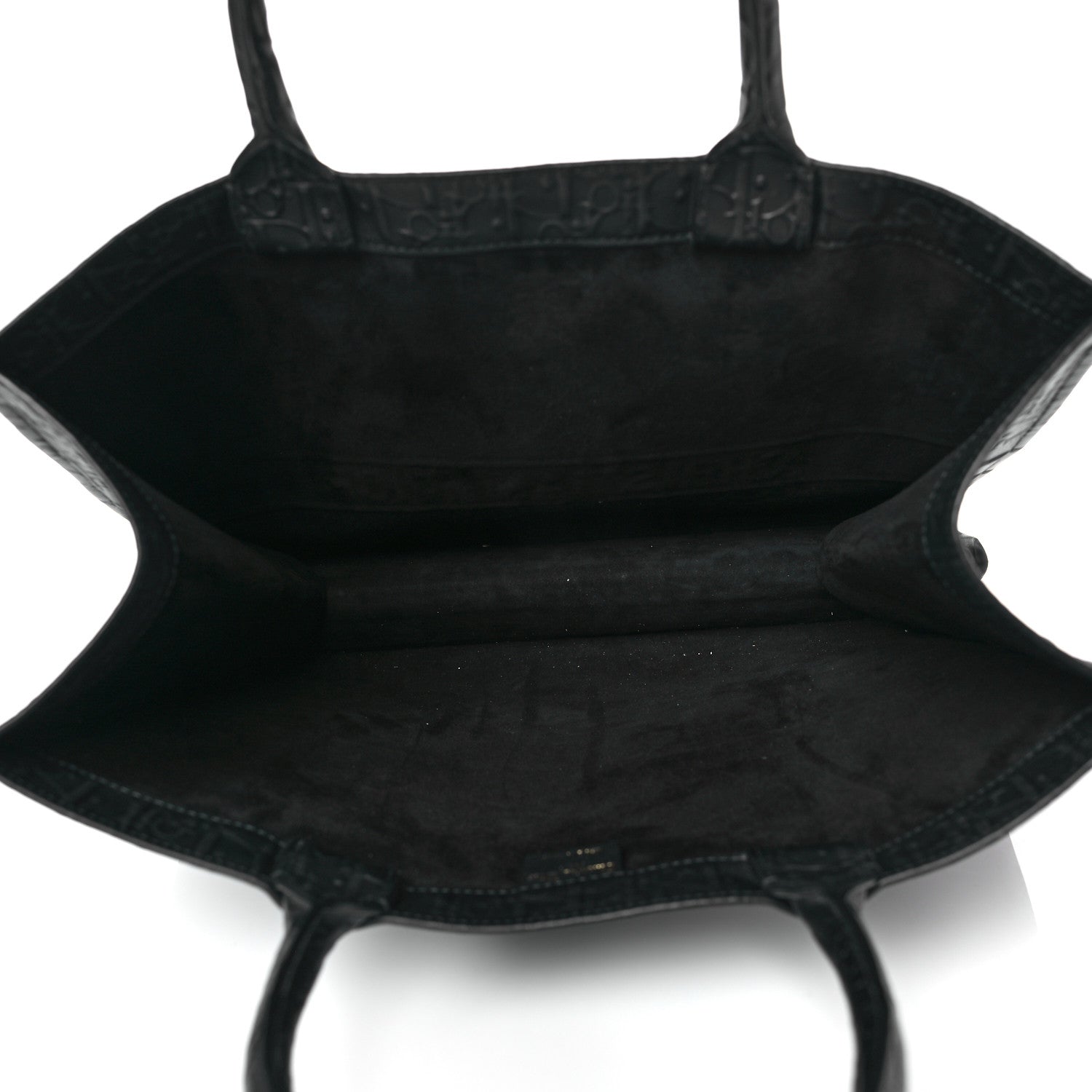 Christian Dior Oblique Calfskin Embossed Medium Book Tote Black 5 of 10