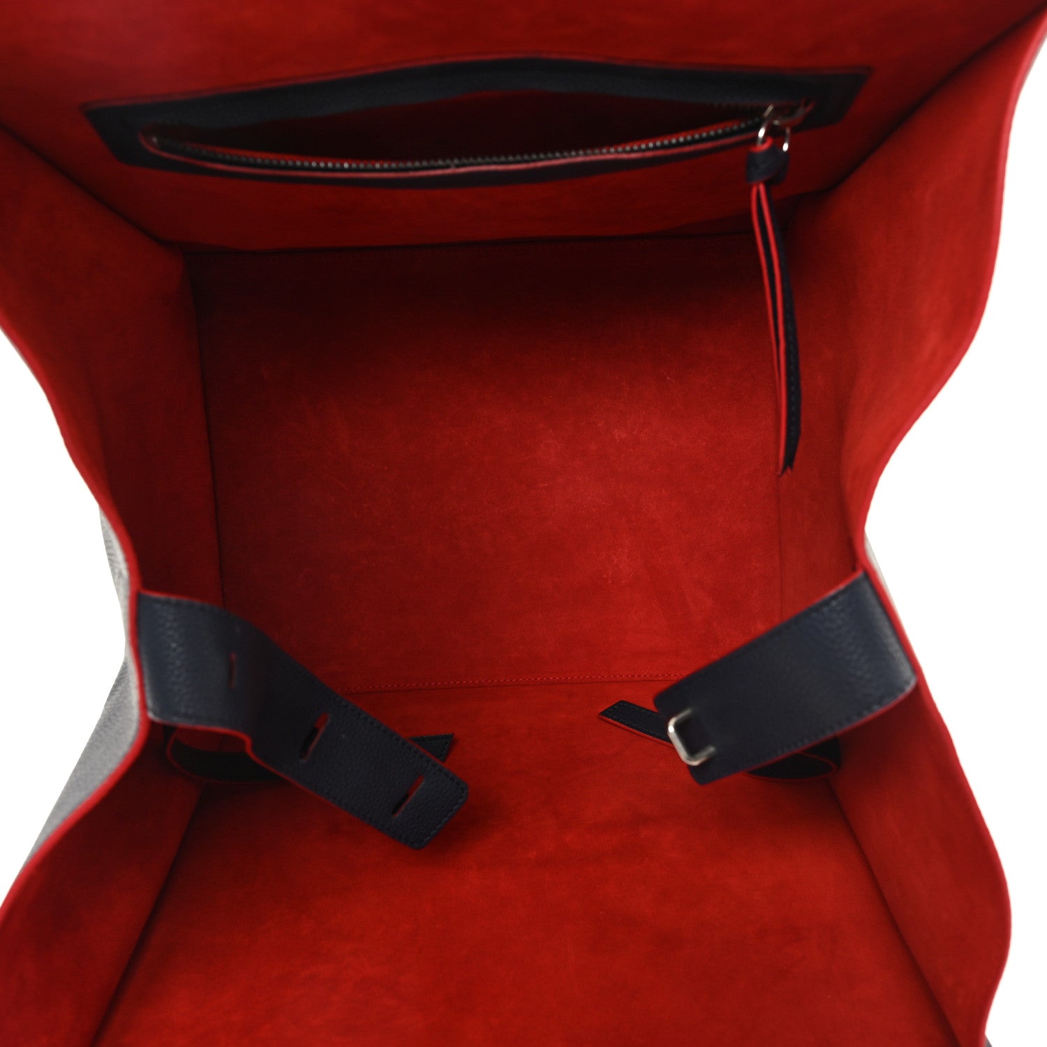 Celine Supple Calfskin Large Phantom Luggage Navy Blue Red 5 of 10