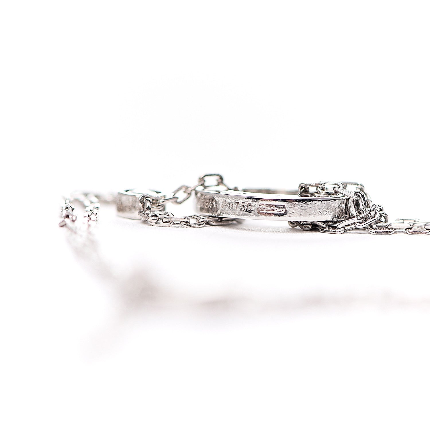 Cartier 18K White Gold Diamond LOVE Bracelet 6 of 7