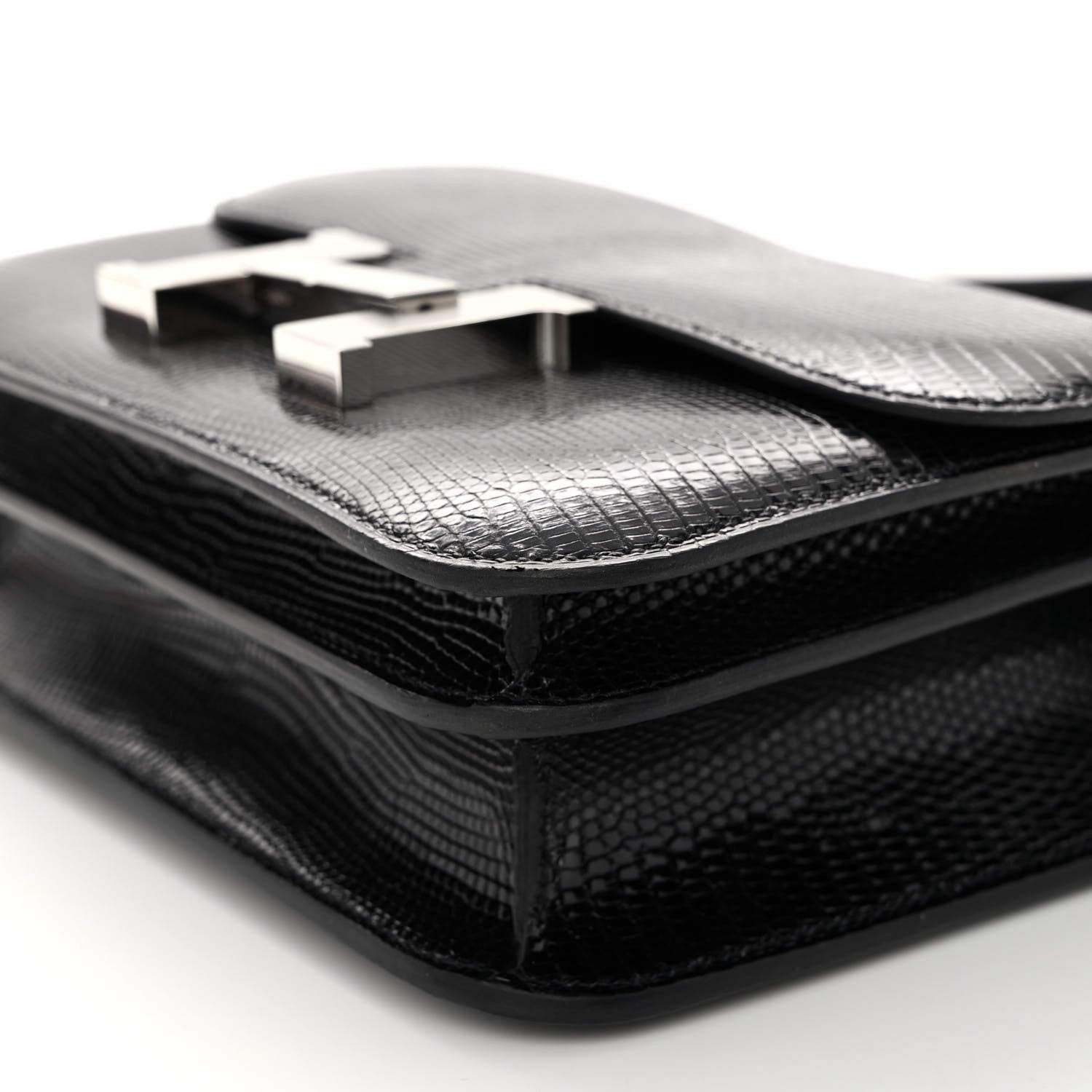 Hermes Lizard Constance 18 Black 10 of 13