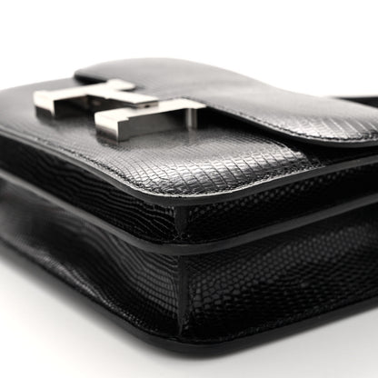 Hermes Lizard Constance 18 Black 10 of 13