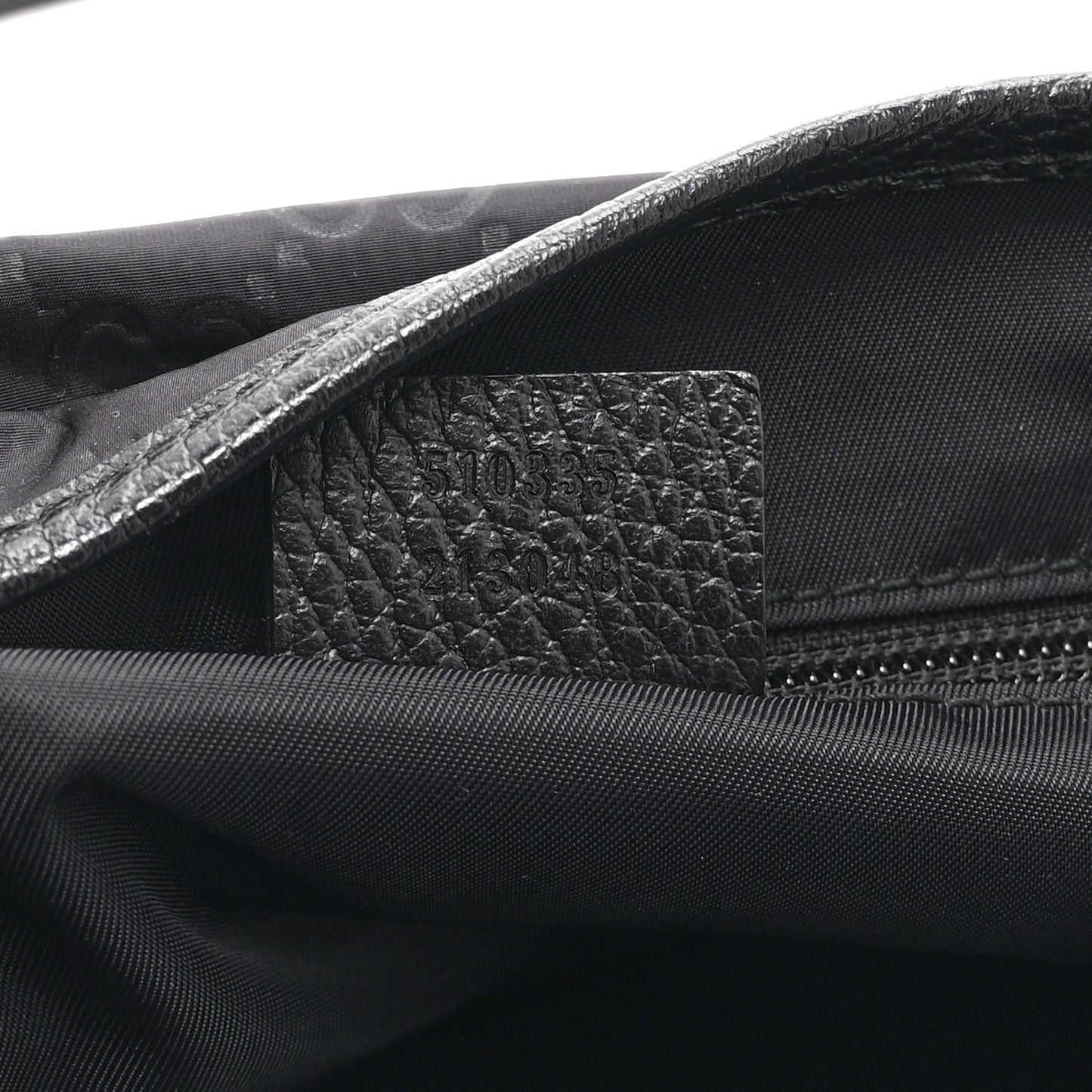 Nylon Monogram Double Buckle Flap Messenger Bag Black