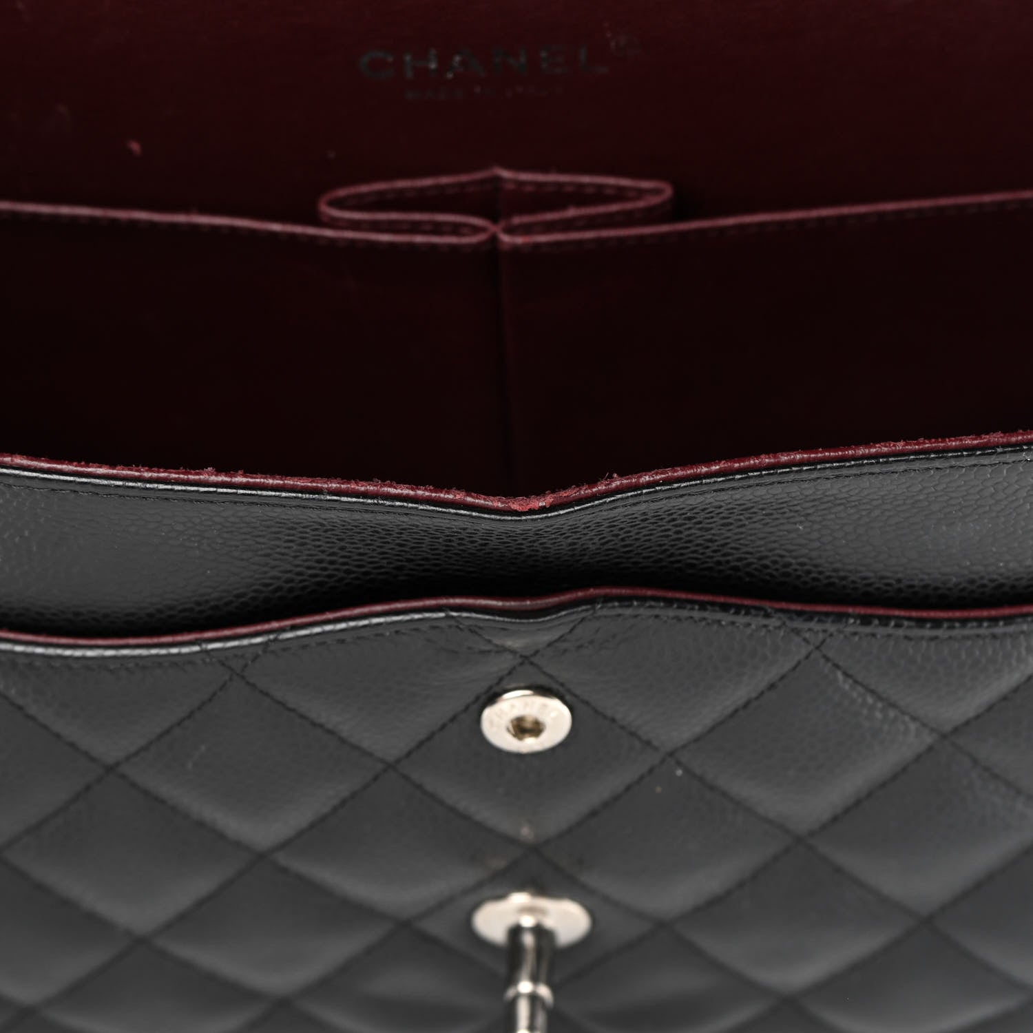 Chanel Caviar Quilted Jumbo Double Flap Black 11 of 13
