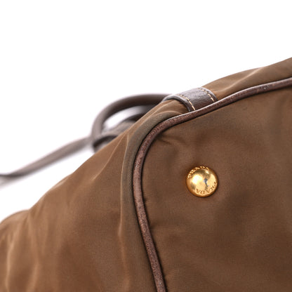 Prada Nylon Tessuto Vitello Daino Tote Corinto 8 of 18