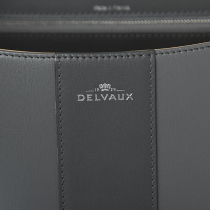 Delvaux Box Calfskin Brillant MM Satchel Dark Grey 9 of 10