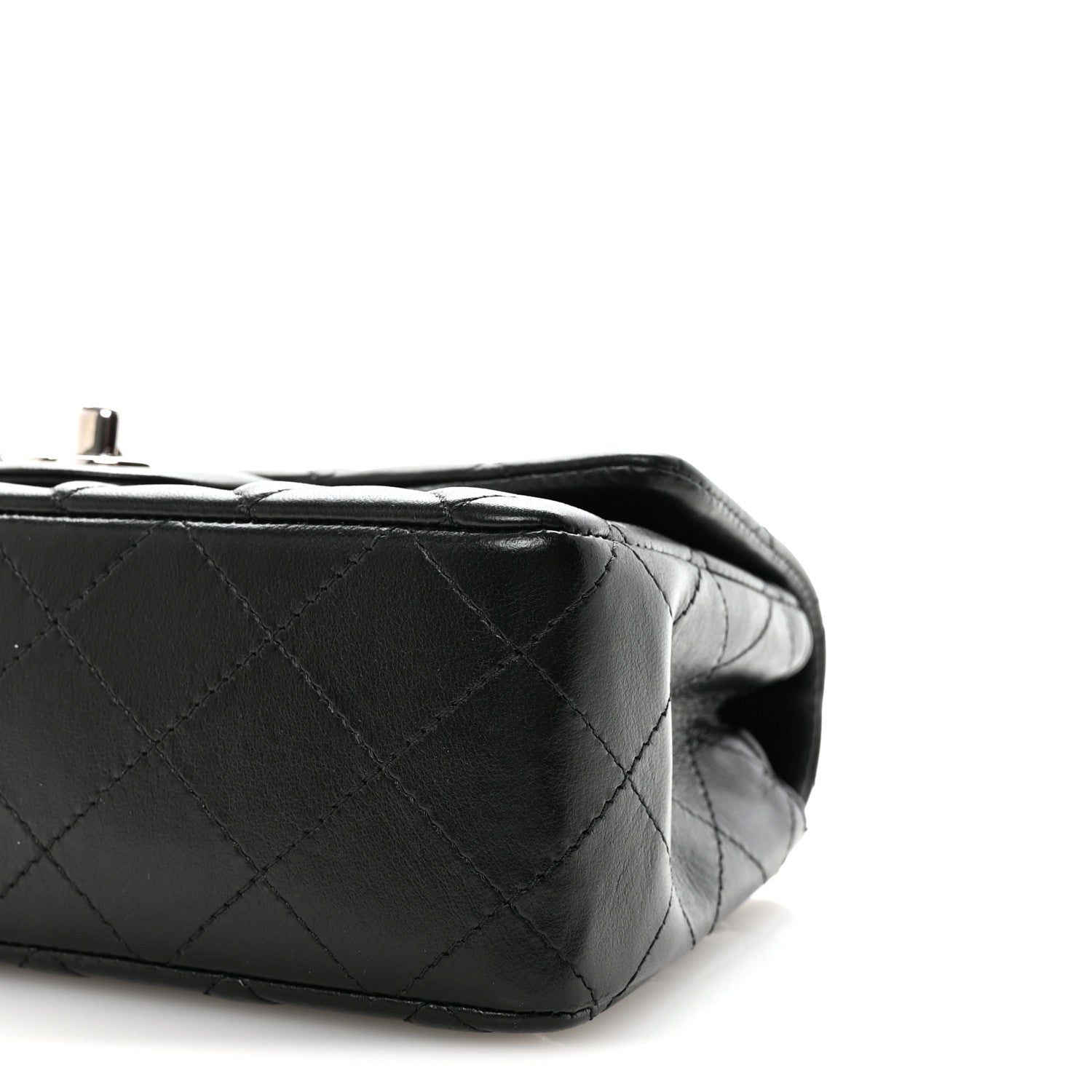 Chanel Lambskin Quilted Mini Rectangular Flap Black 10 of 11