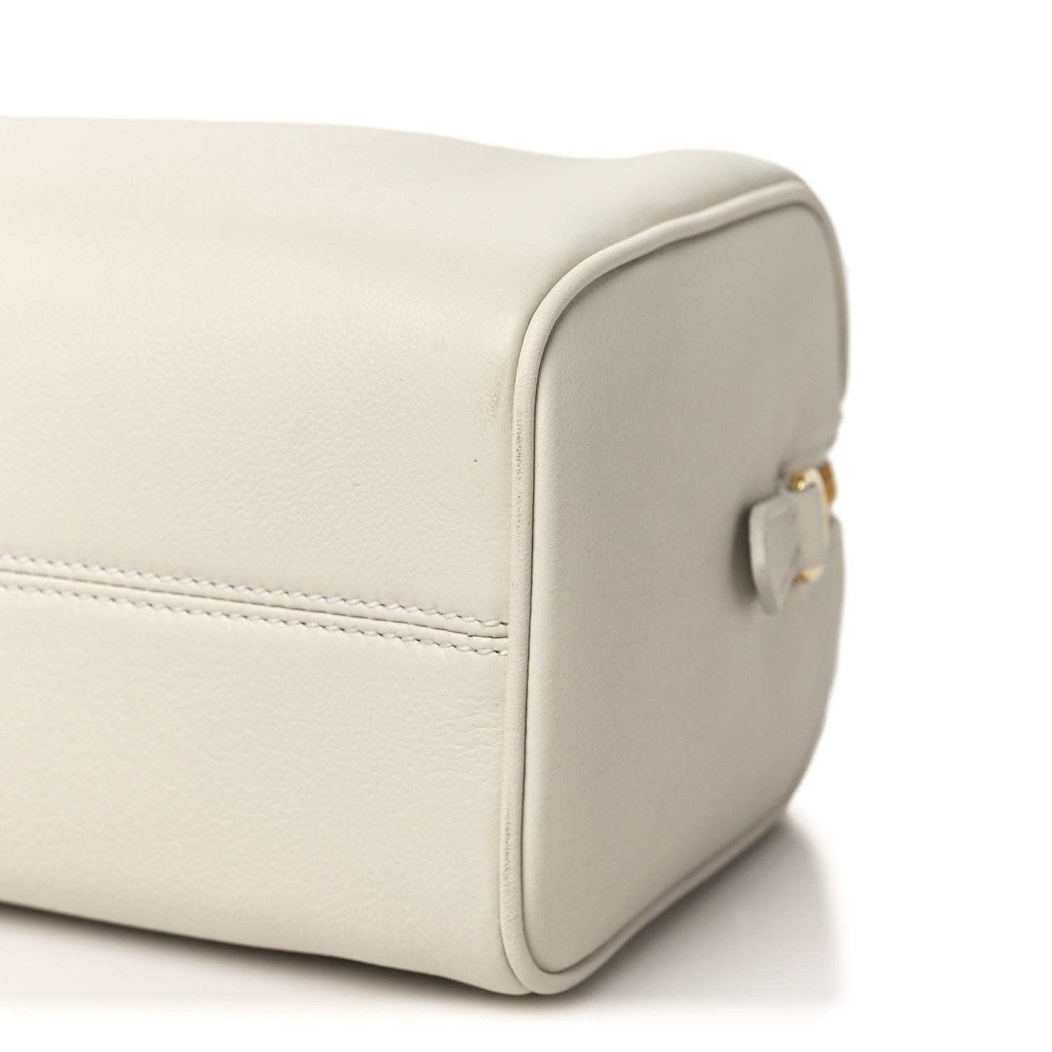 Prada Soft Grain Medium Top Handle Bag With Padlock Bianco 1780691