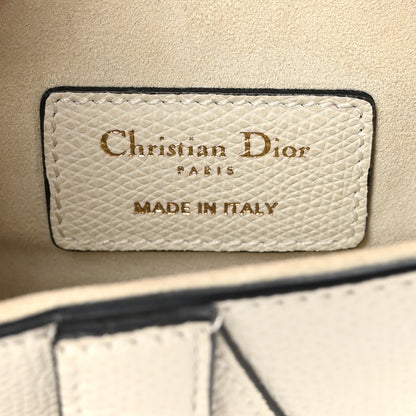 Christian Dior Grained Calfskin Mini Saddle Bag White 6 of 10