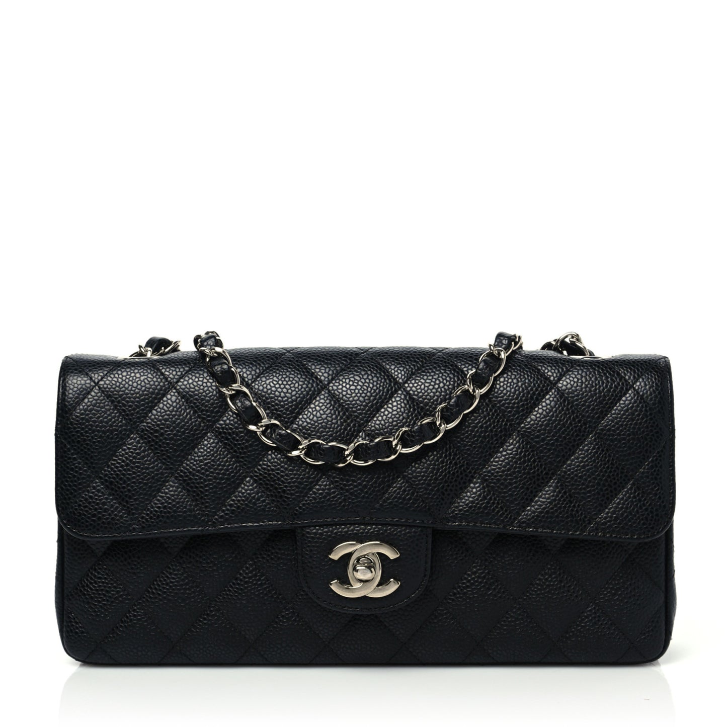Caviar Quilted East West Flap Black