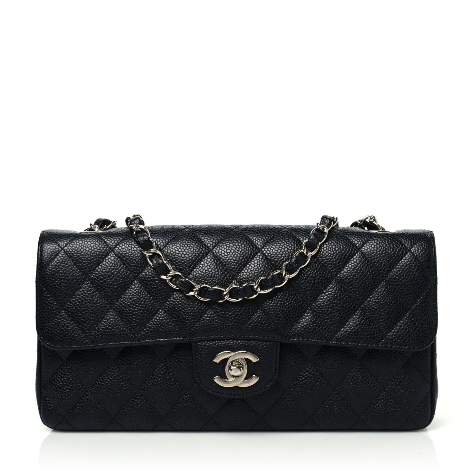 Chanel Caviar Quilted East West Flap Black 1 of 8