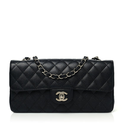 Chanel Caviar Quilted East West Flap Black 1 of 8