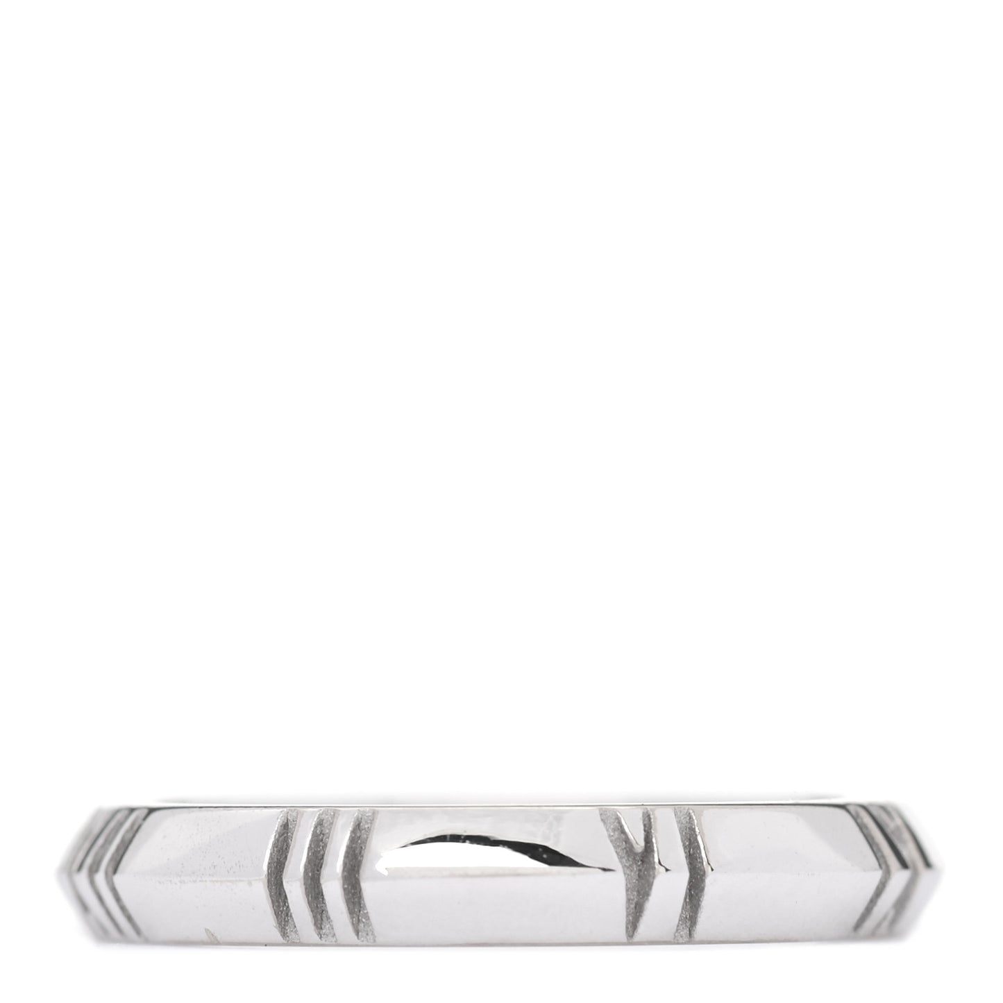 18K White Gold Atlas X Closed Narrow Ring 49 5