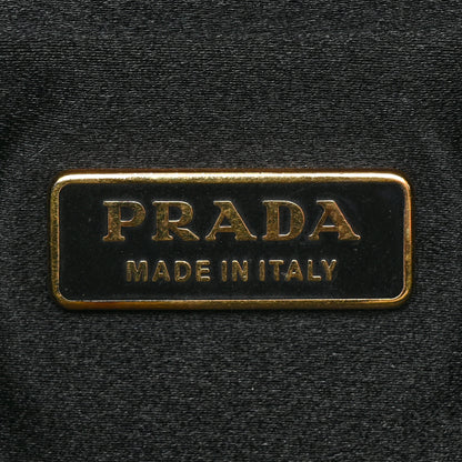 Prada Tessuto Light Nylon Chain Shoulder Bag Black 6 of 9