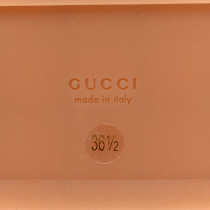 Gucci Canvas GG Monogram Angelina Platform Slide Sandals 36.5 Beige Ruggine 6 of 9