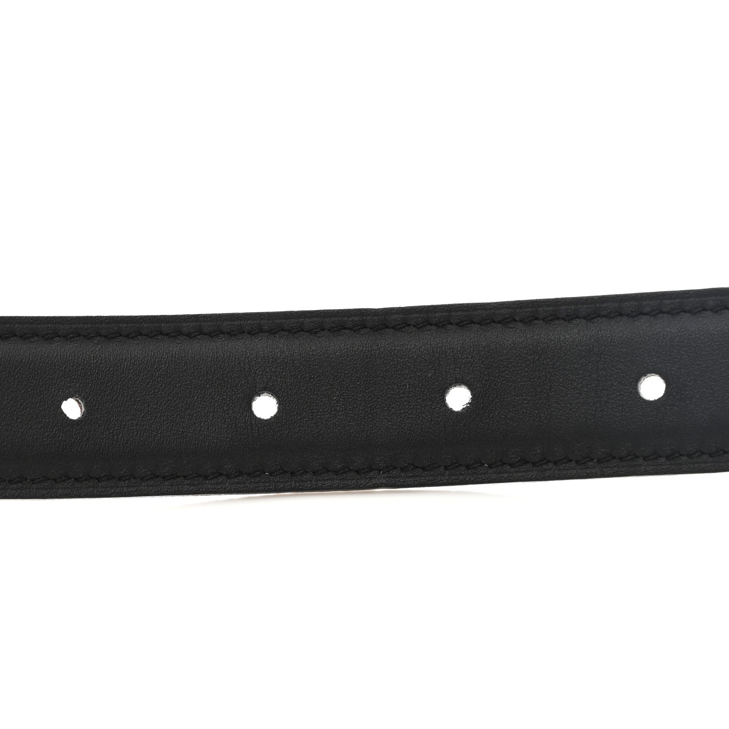 Hermes Swift Epsom 24mm Maillon Torsade Belt 80 Etoupe Black 5 of 6