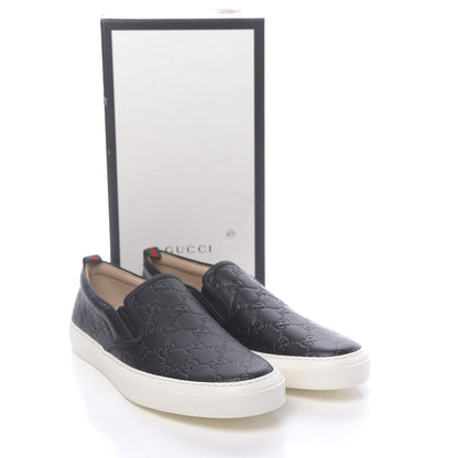 Gucci Guccissima Dublin Slip On Sneakers 41.5 Black 9 of 9