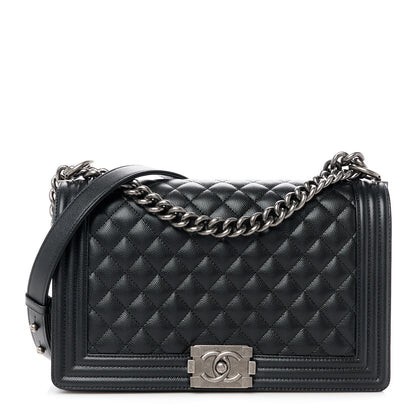 Chanel Caviar Quilted New Medium Boy Flap Black 1 of 11