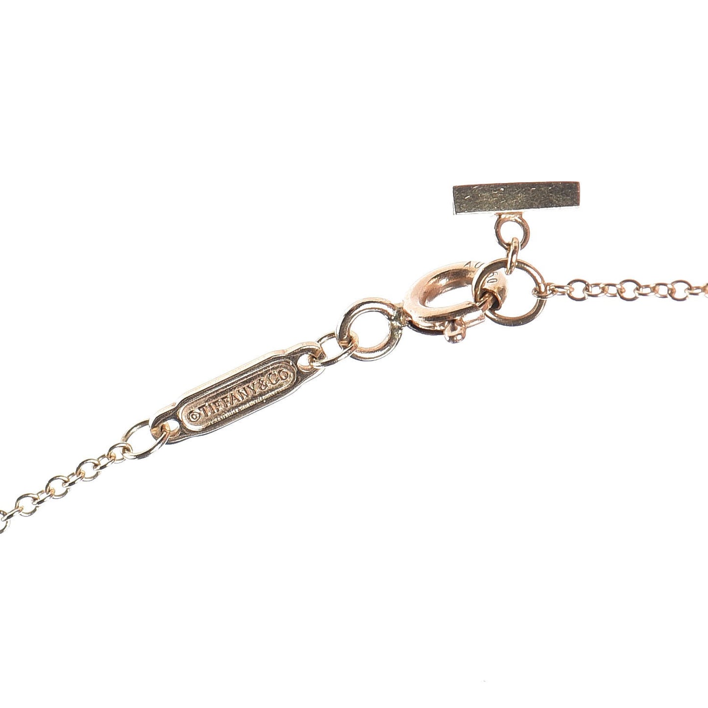 18K Yellow Gold Small T Smile Pendant Necklace