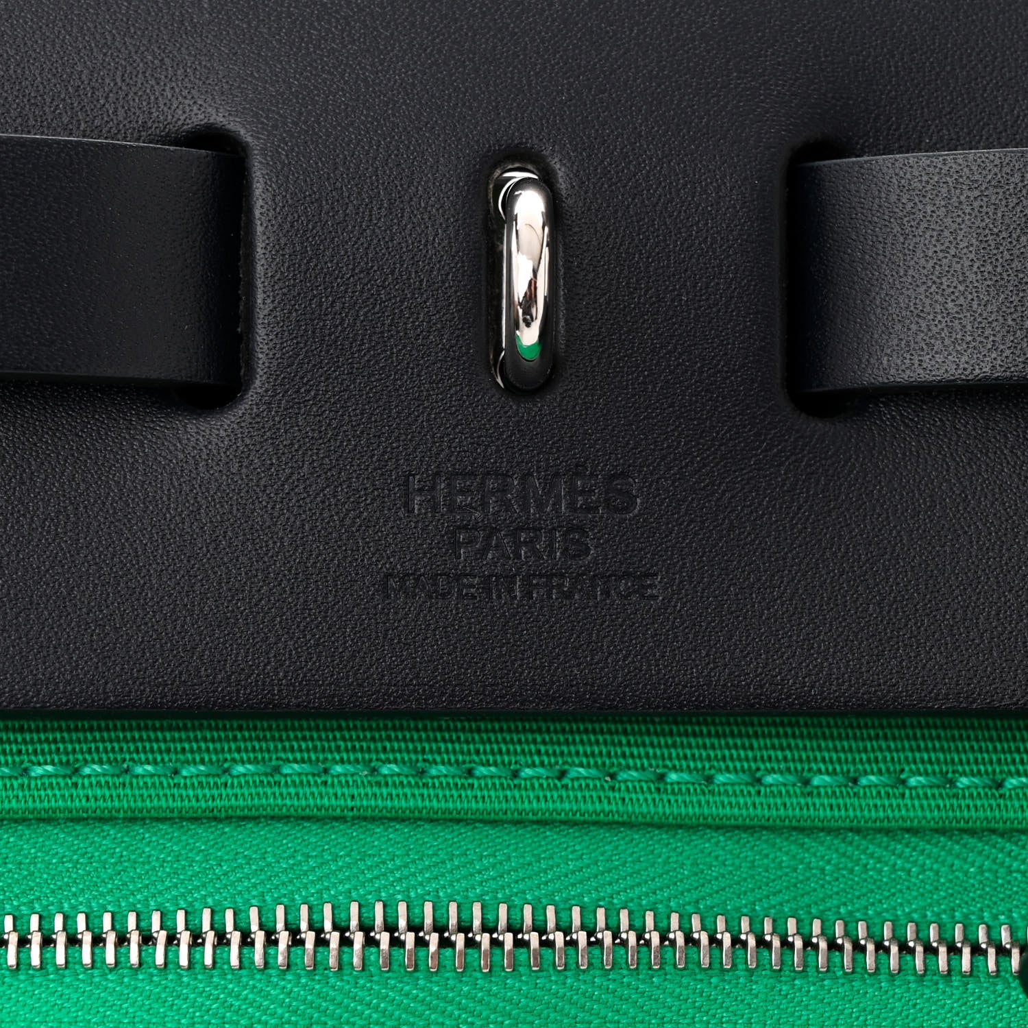 Hermes Vache Hunter Toile Herbag Zip Retourne 31 PM Cactus Bleu Indigo 7 of 12
