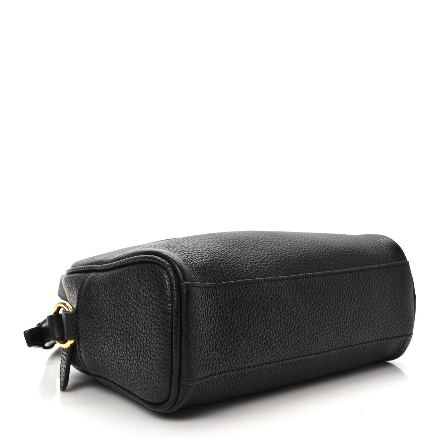 Calfskin Travel Camera Crossbody Bag Black