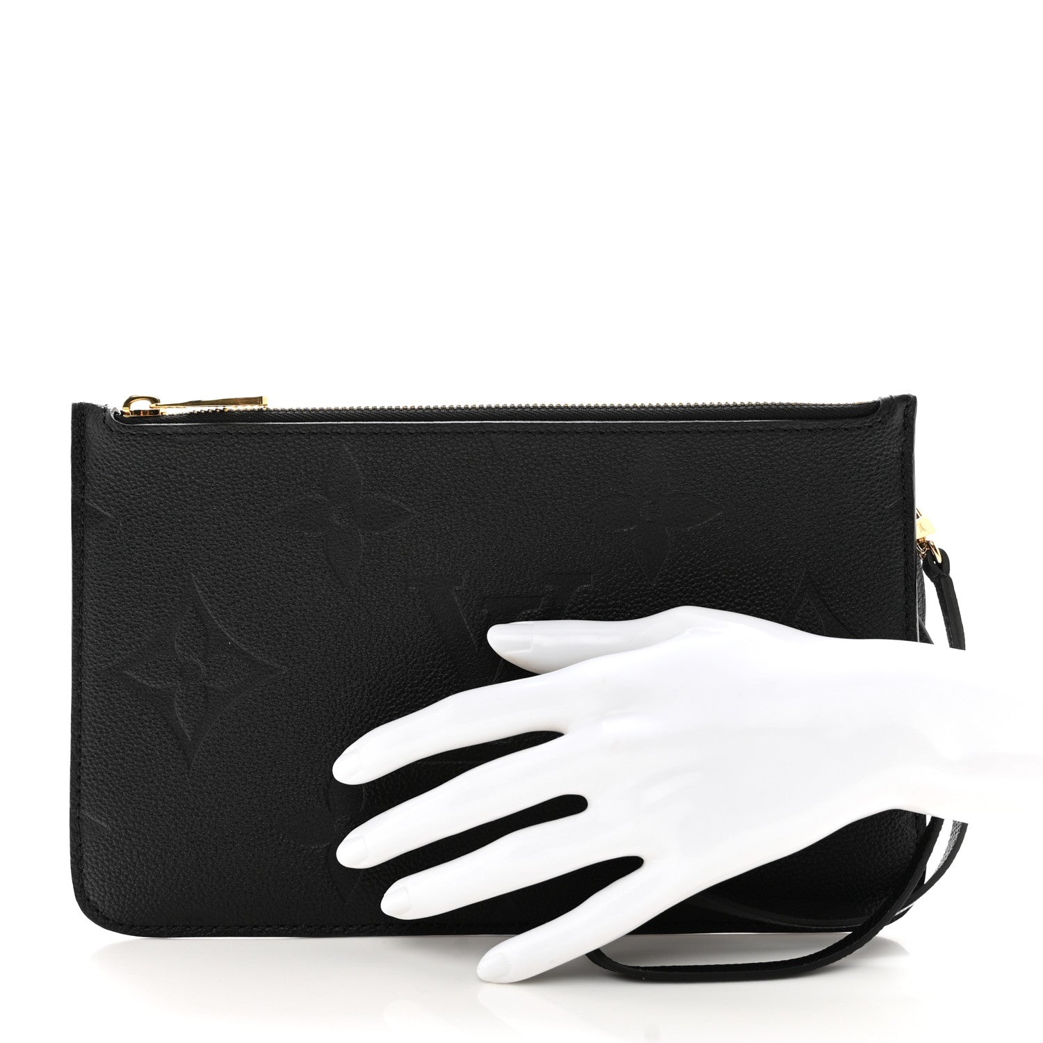 Louis Vuitton Empreinte Monogram Giant Neverfull MM Pochette Black 2 of 6