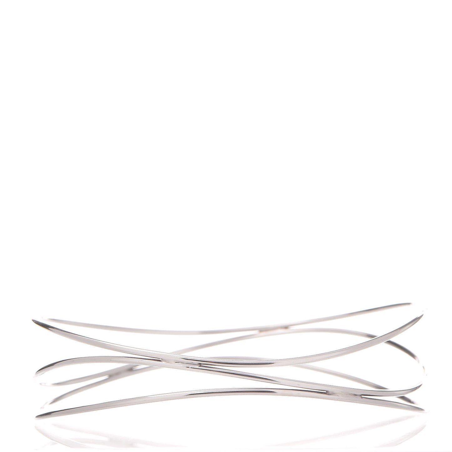 Sterling Silver Elsa Peretti Three Row Wave Bracelet
