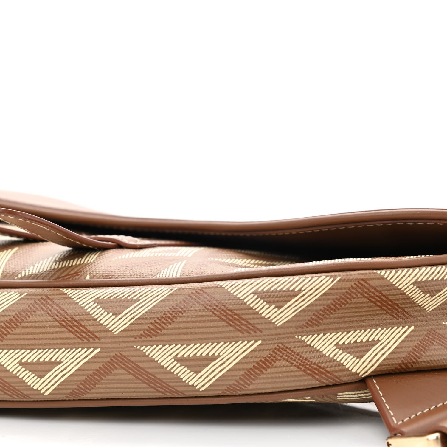 Christian Dior Coated Canvas CD Diamond Printed Mens Saddle Bag Coffee 10 of 10