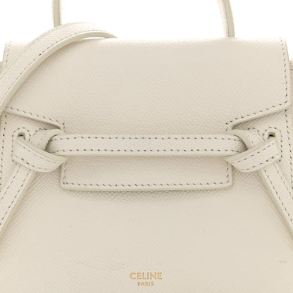 Celine Grained Calfskin Pico Belt Bag Rice 8 of 15