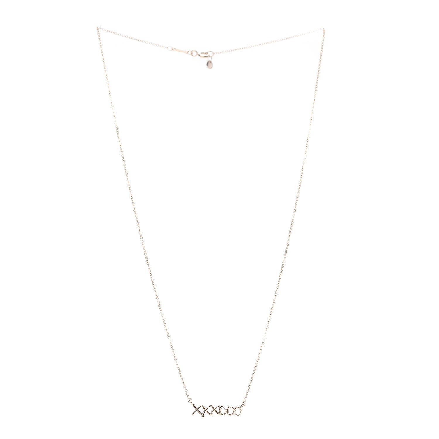 Tiffany 18K Rose Gold Paloma's Graffiti Love and Kisses Pendant Necklace 3 of 6