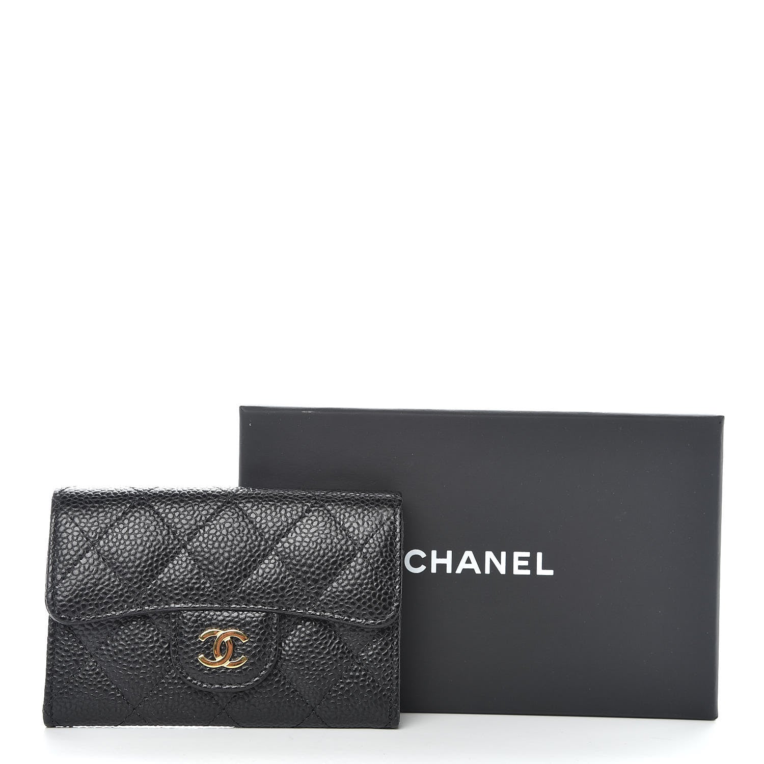 Chanel Caviar Quilted Flap Card Holder Black 9 of 9