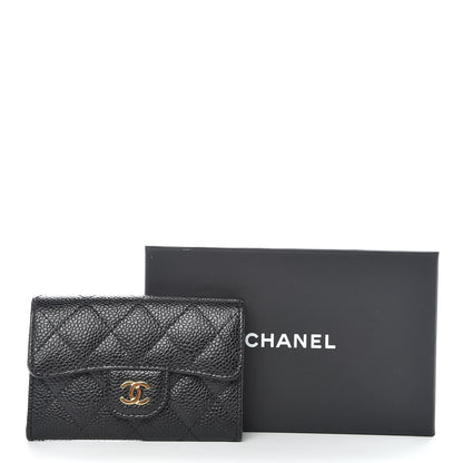 Chanel Caviar Quilted Flap Card Holder Black 9 of 9